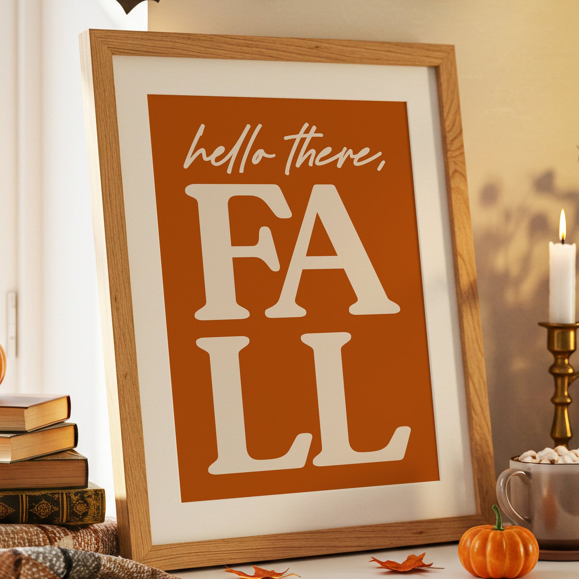 Autumn Greetings In Bold Letters