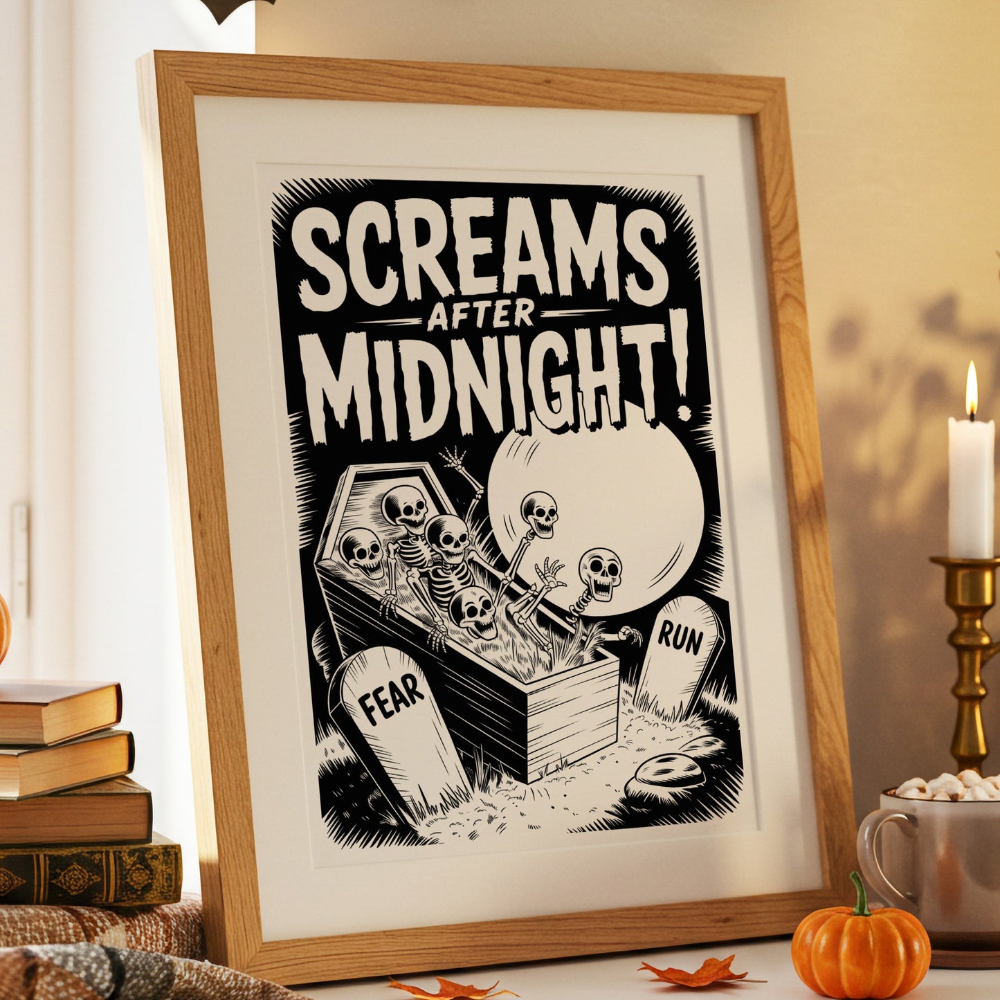 Moonlit Graveyard Awakens Ancient Bones