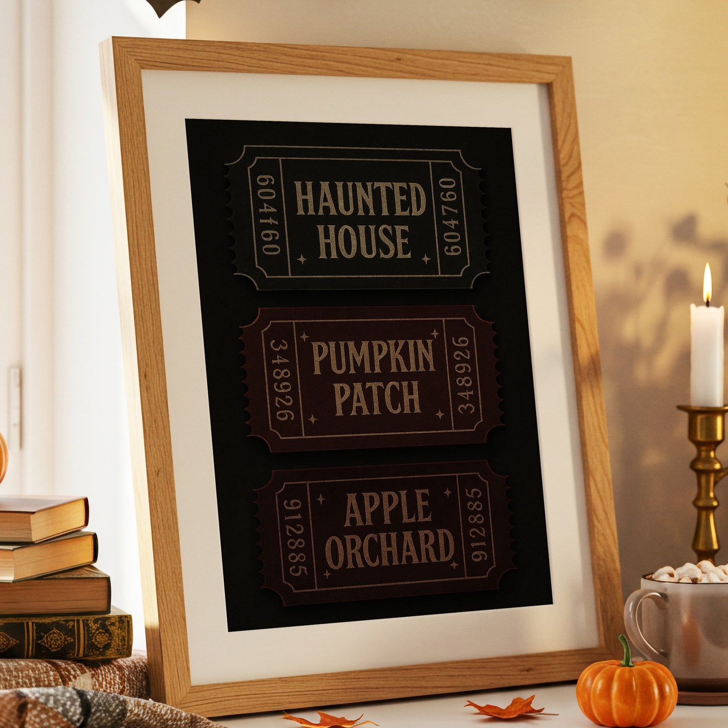 Autumn's Passage Through Vintage Tickets