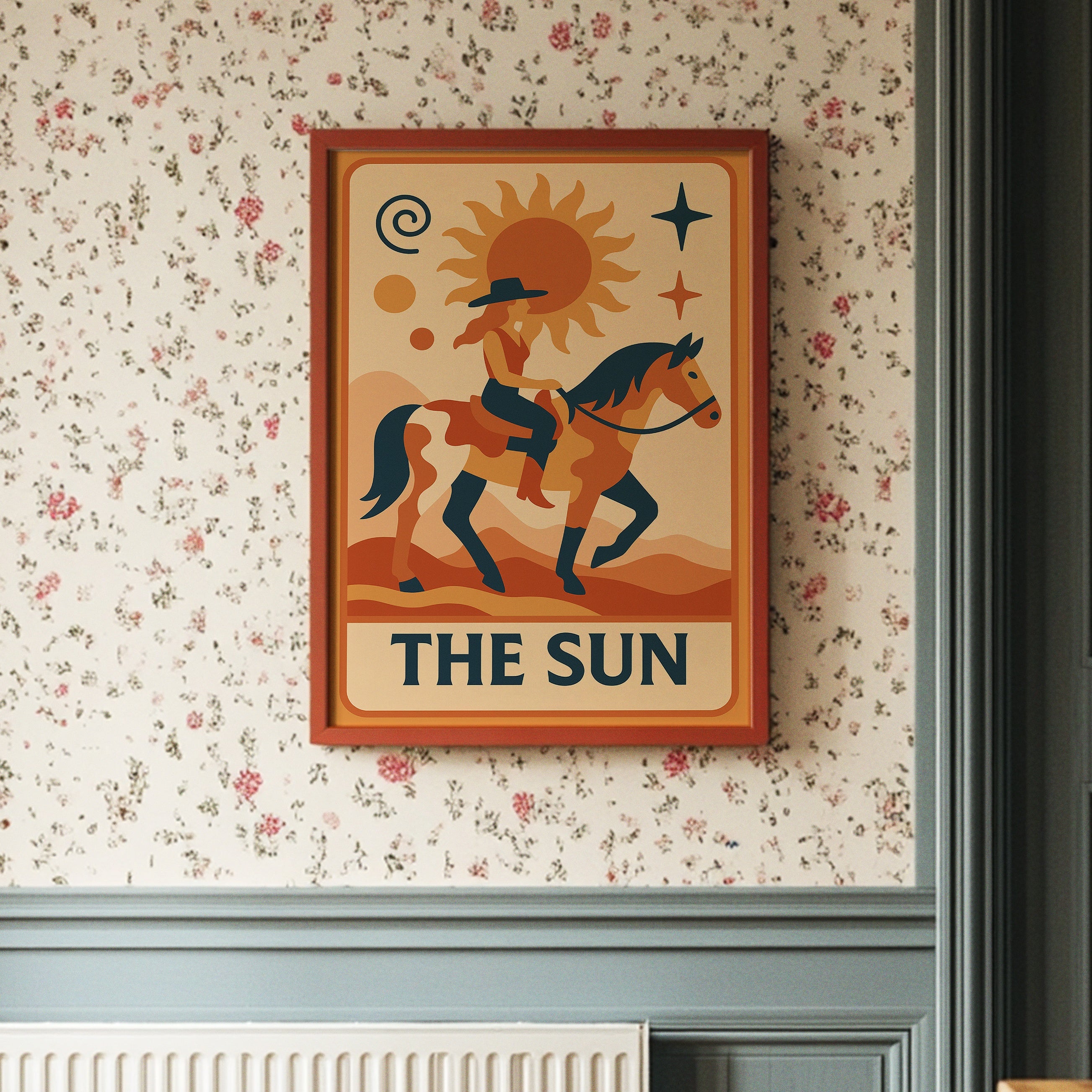 Desert Rider Under Cosmic Light