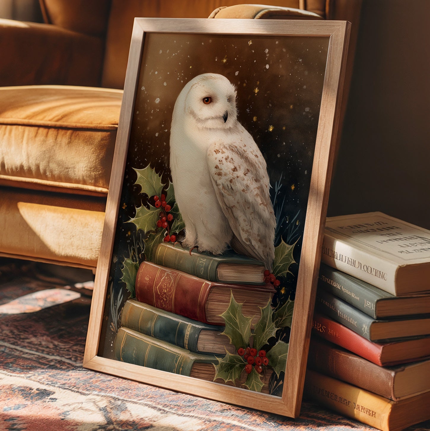 Winter's Scholar Among Ancient Tomes