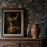 Noble Stag In Gilded Attire