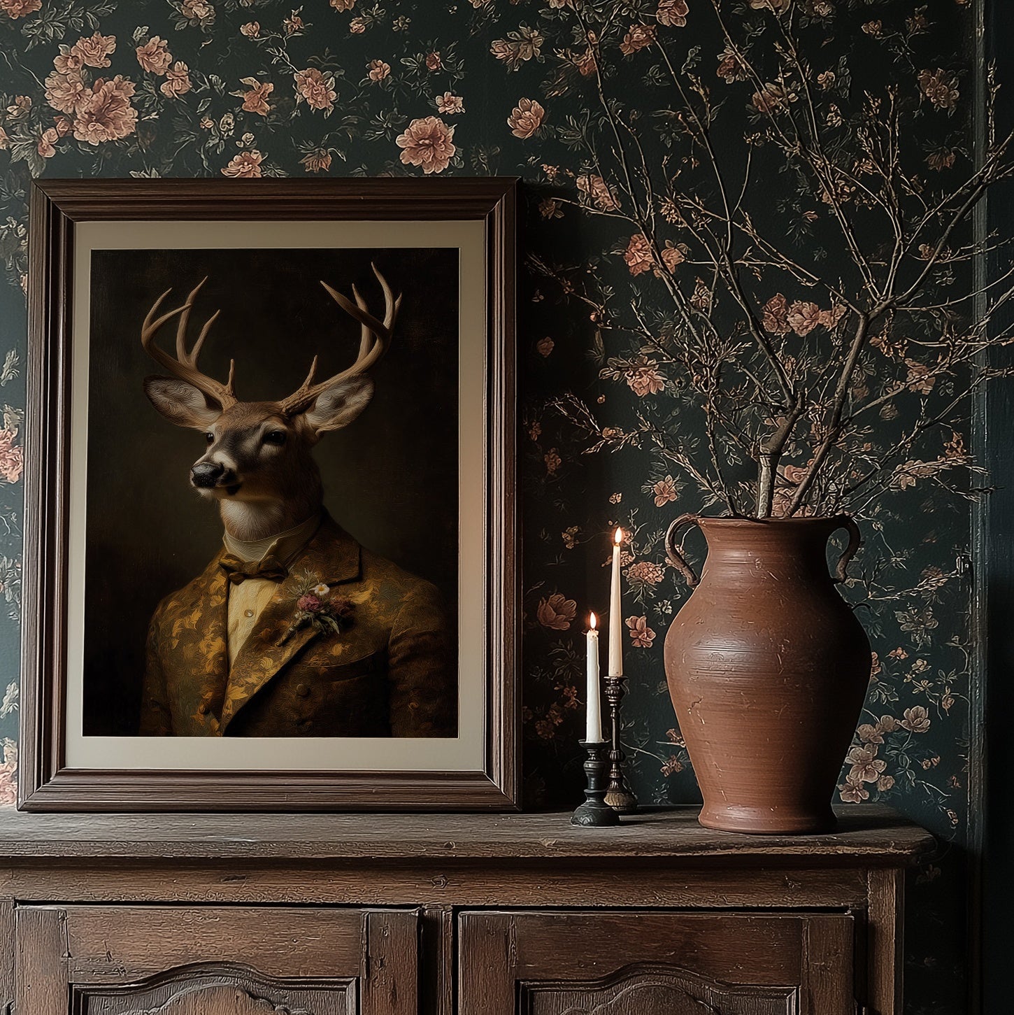 Noble Stag In Gilded Attire