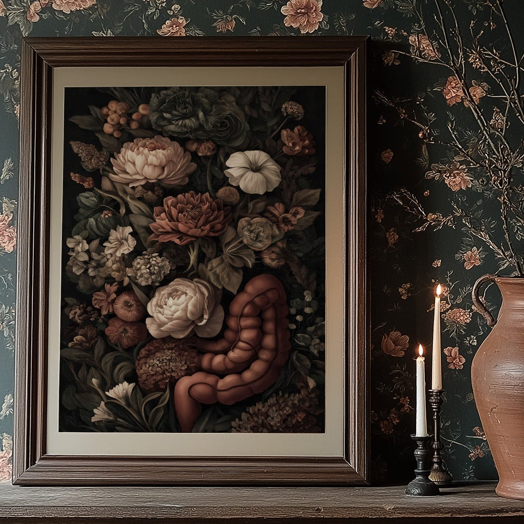 Velvet Blooms Against Midnight Walls