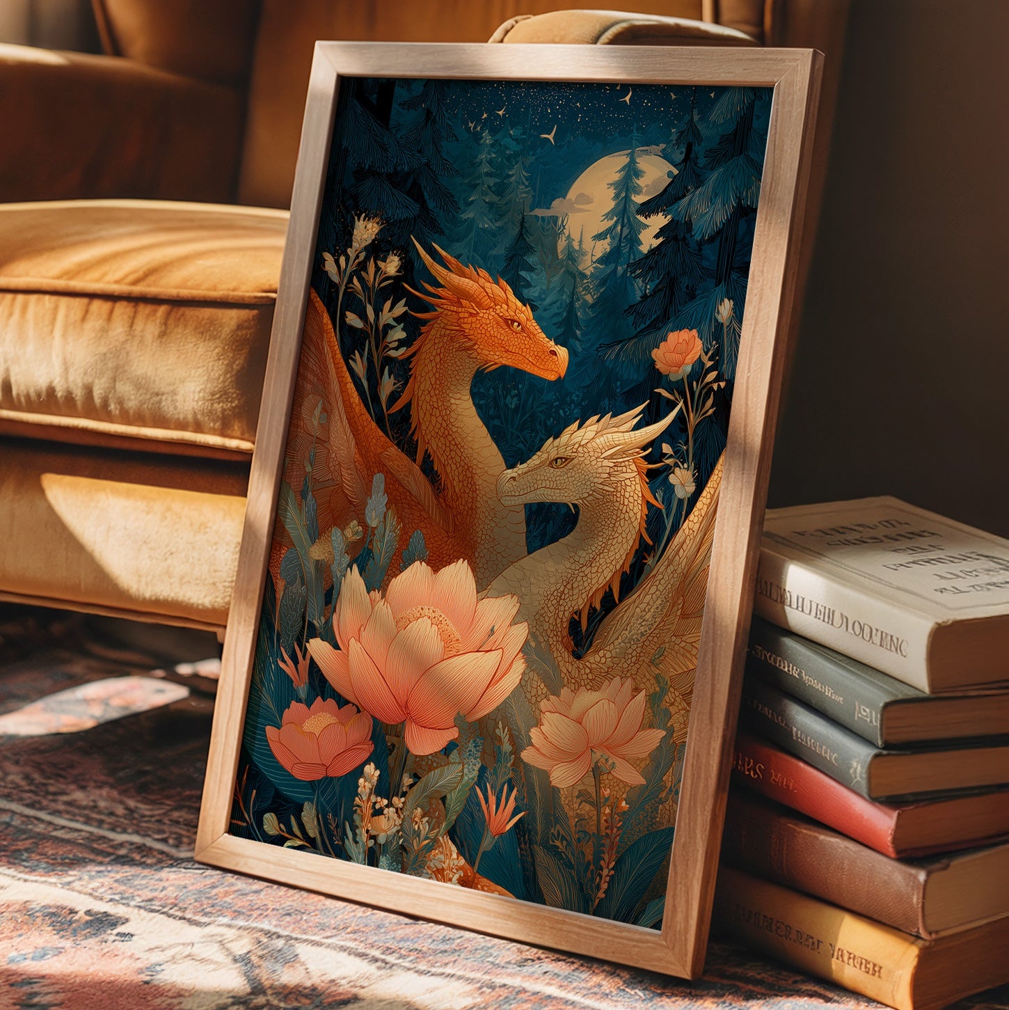 Ancient Scales Among Lotus Blooms