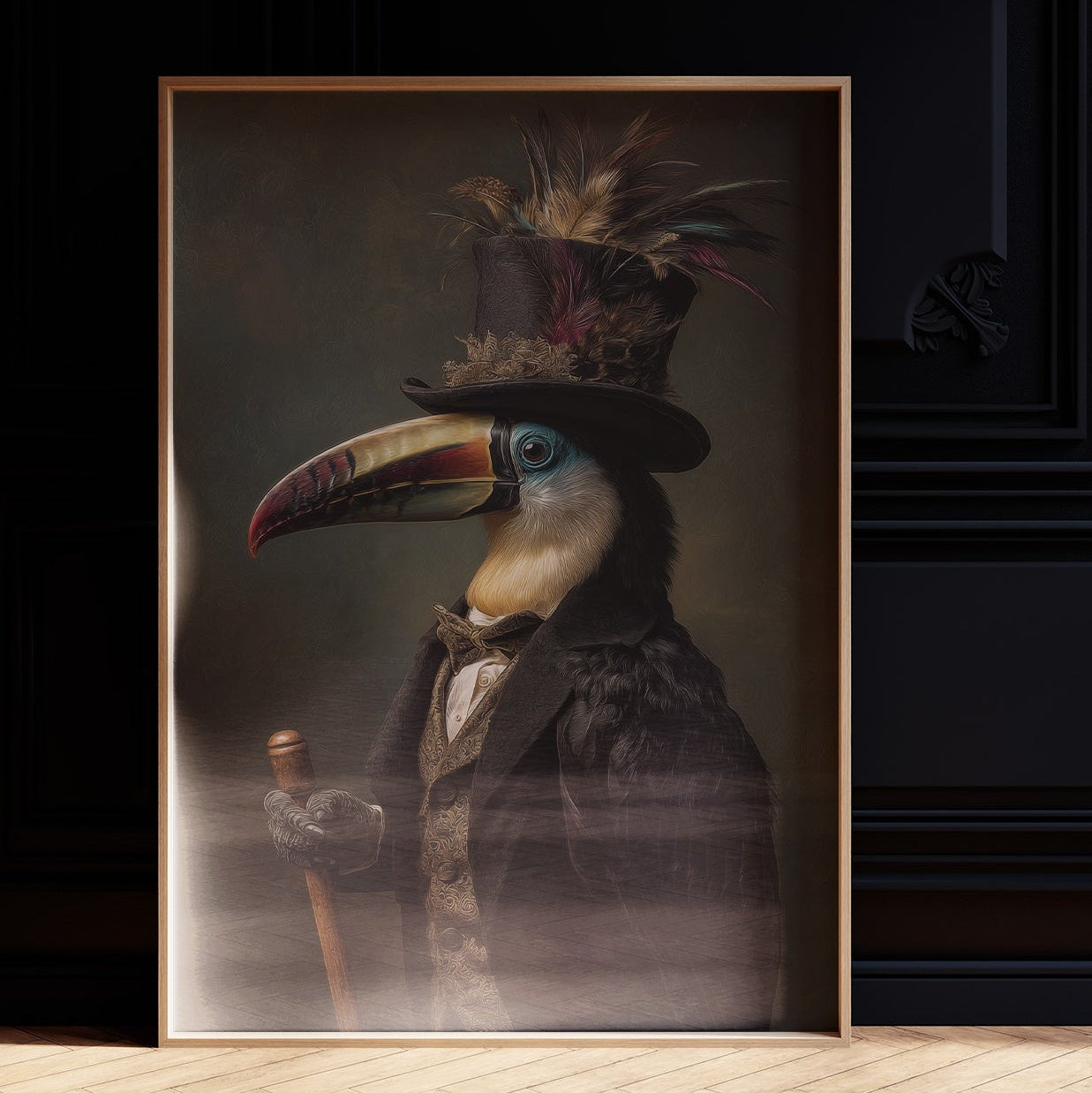 Noble Feathers In Victorian Attire