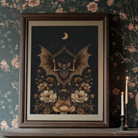 Midnight Blooms Under Copper Wings