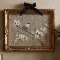 Sparrow Among Spring's First Blossoms