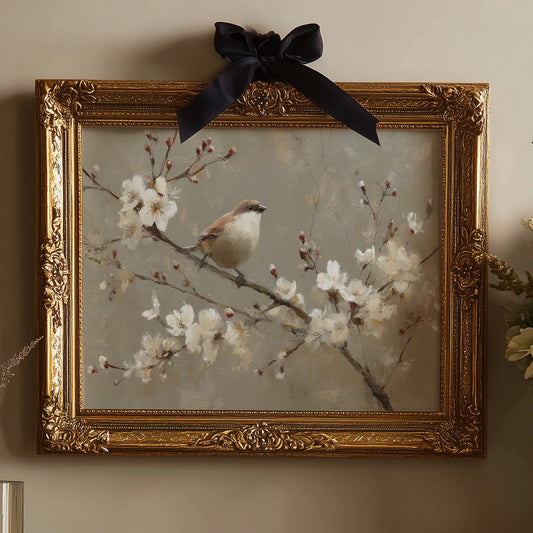 Sparrow Among Spring's First Blossoms