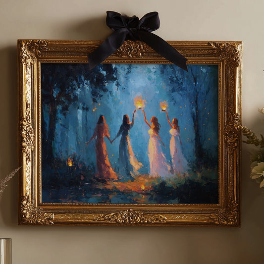 Lanterns Held By Twilight Sisters