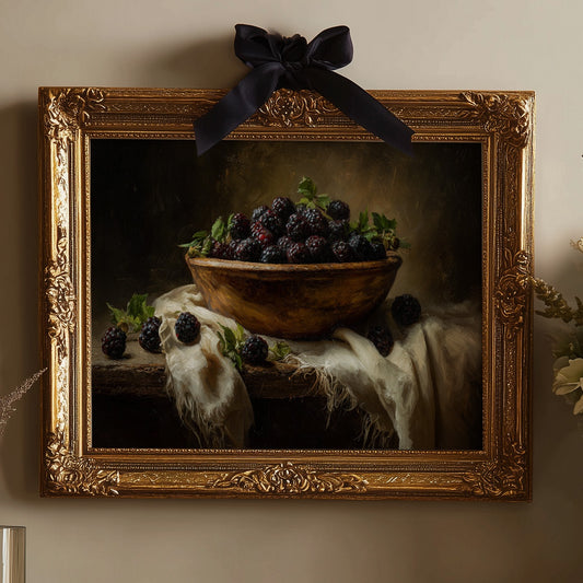 Blackberry Harvest Among Literary Treasures