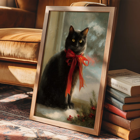 Midnight Wears A Scarlet Bow