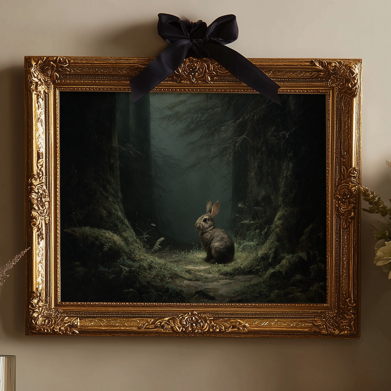 Forest Wanderer Finds Moonlit Path