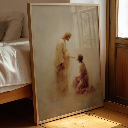 Sacred Moment On Wooden Table