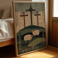 Sheep Graze Below Sacred Hills