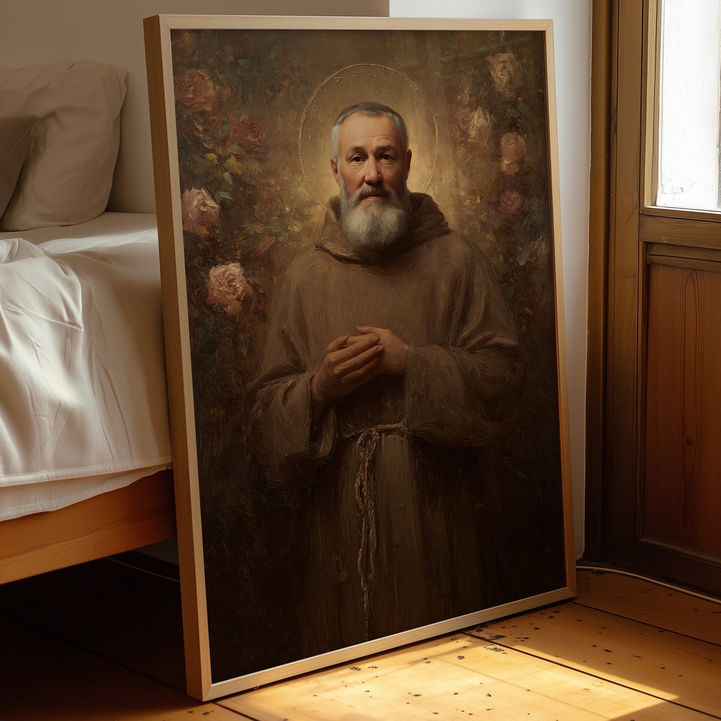 Sacred Art On Rustic Table