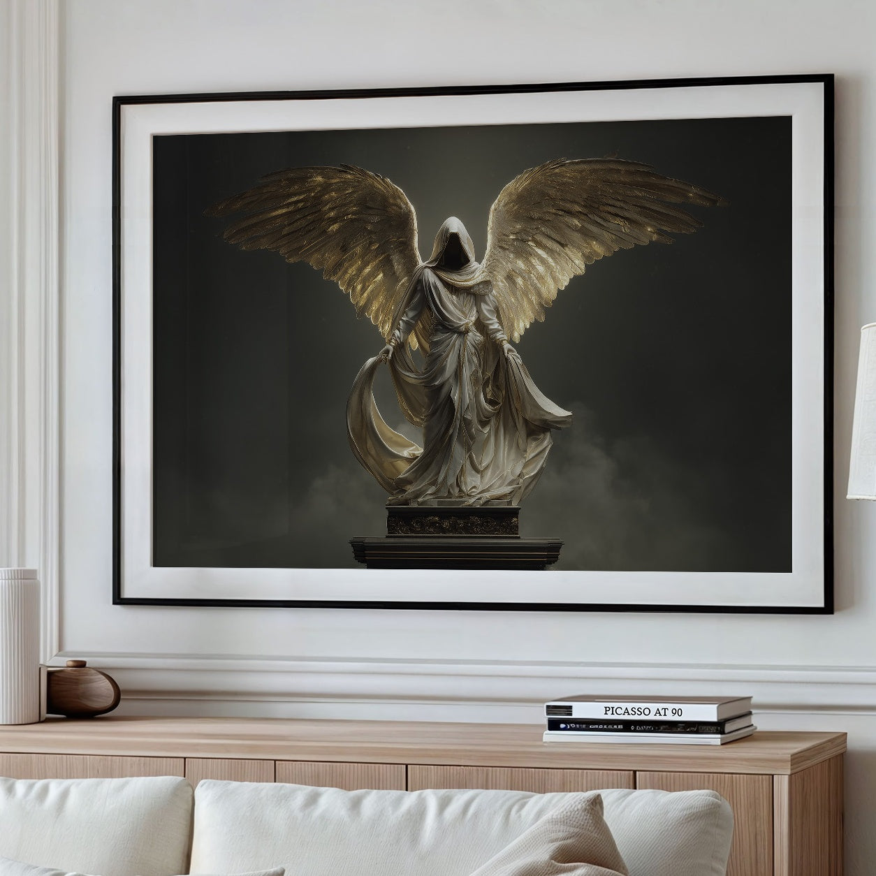 Wings Ascend From Ancient Stone