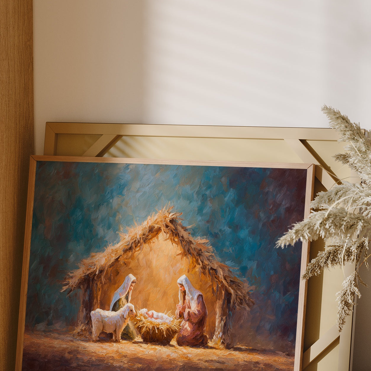 Sacred Light Among Humble Straw