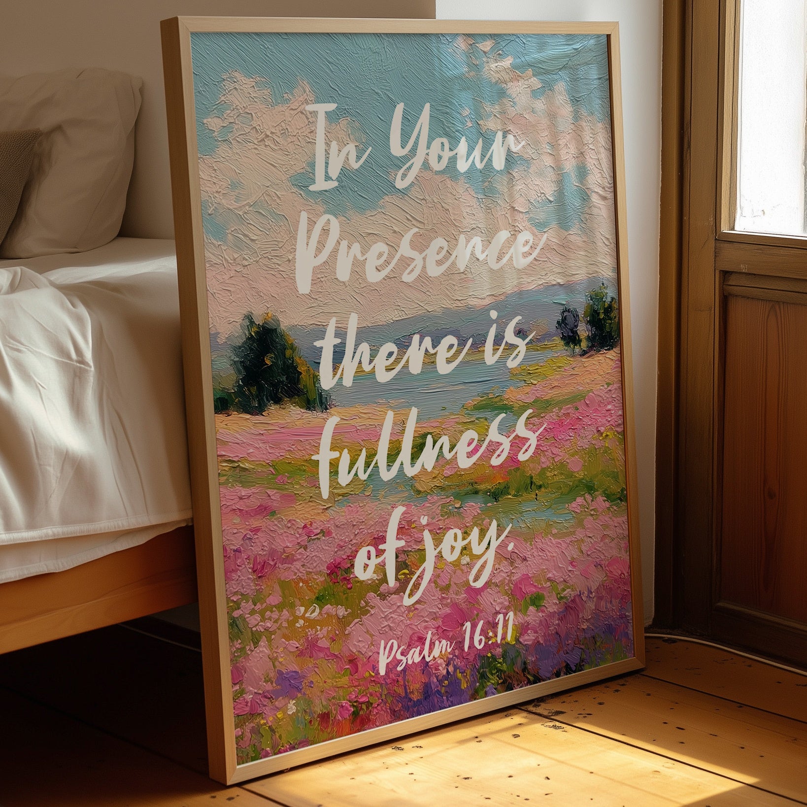 Sacred Words Across Pink Meadows