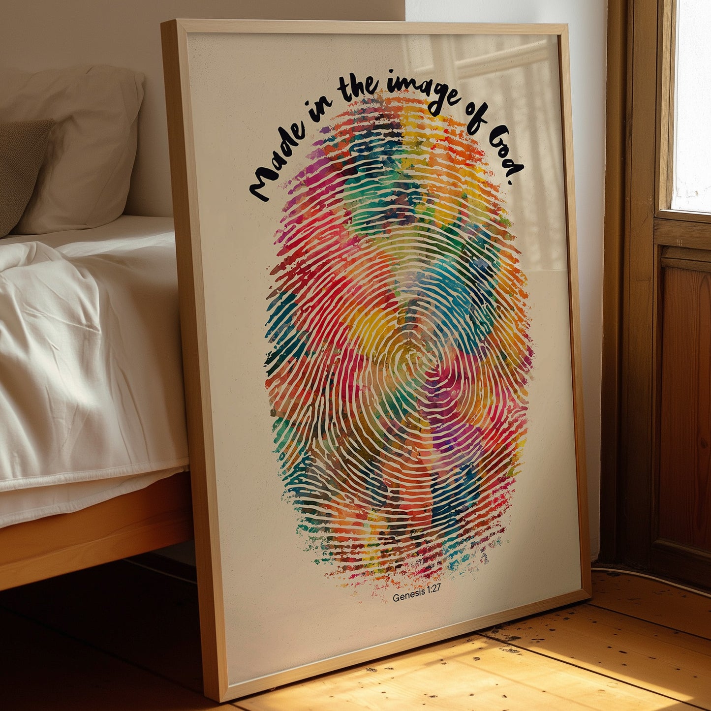 Vibrant Identity On Wooden Table