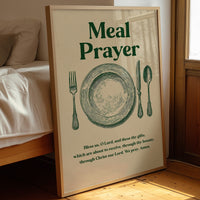 Grace Before Wooden Table Gatherings