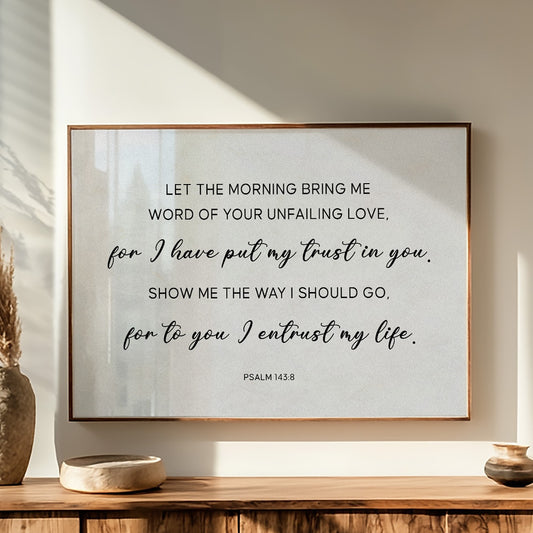 Morning Prayer In Wooden Frames