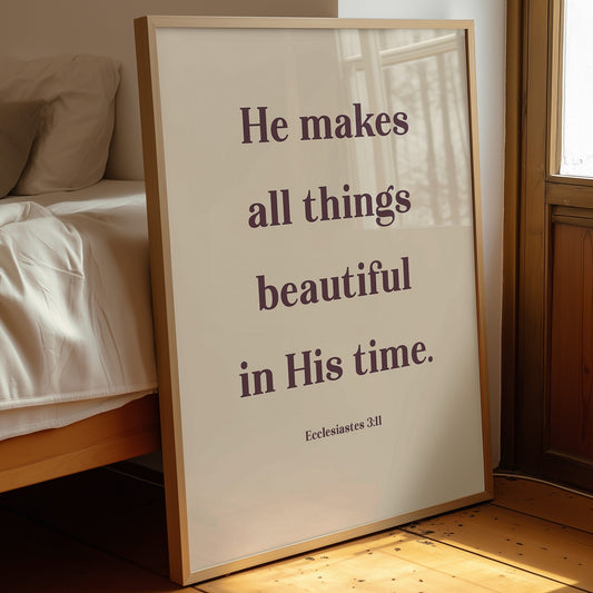 Words Bloom In Sacred Simplicity