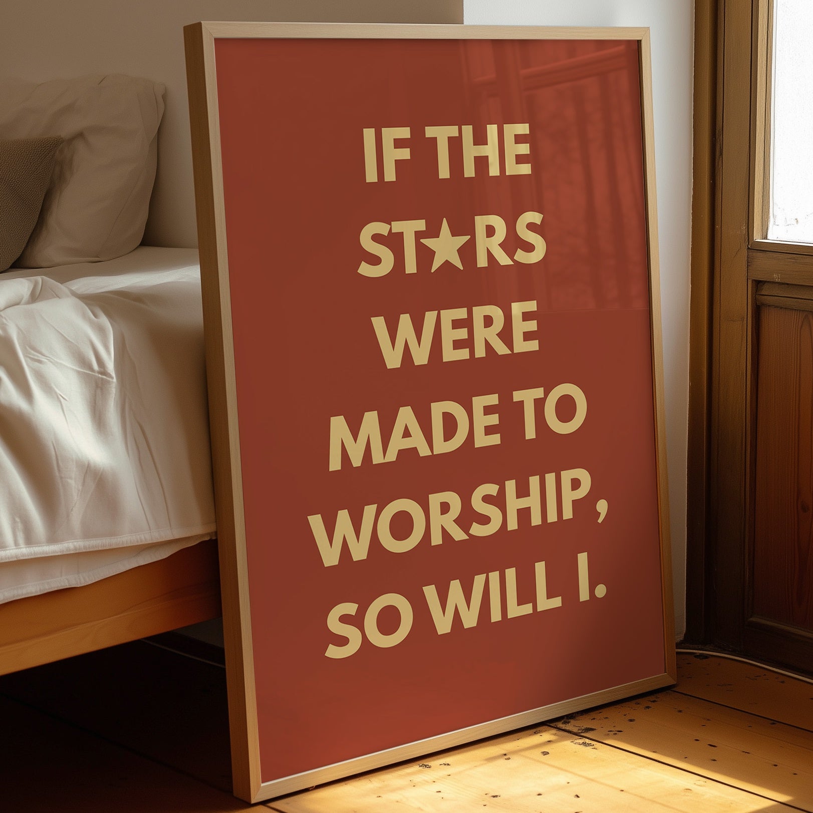 Celestial Vows In Terracotta Skies