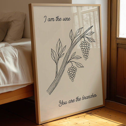 Vineyard Scripture In Simple Lines