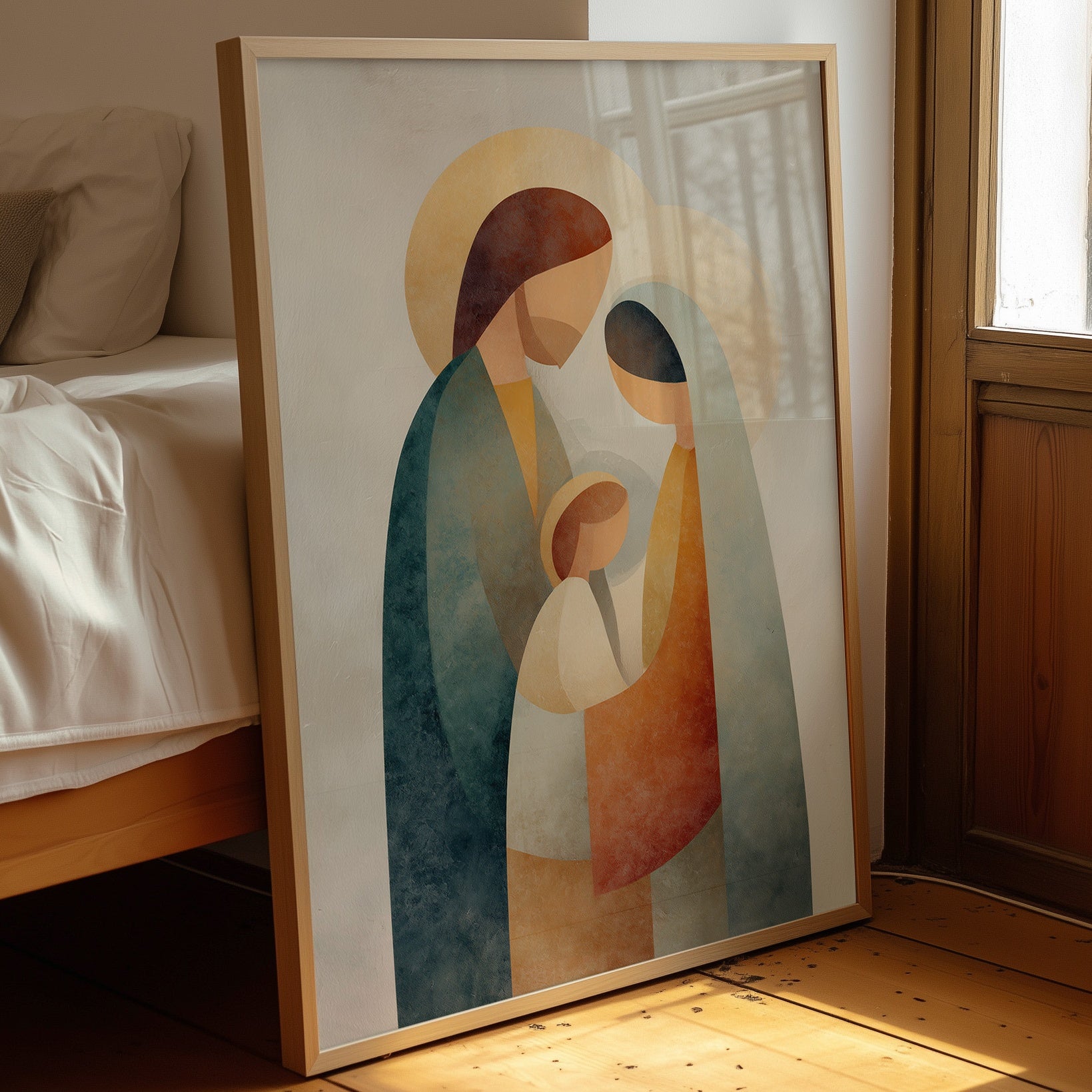 Sacred Geometry Embraces Familial Bond