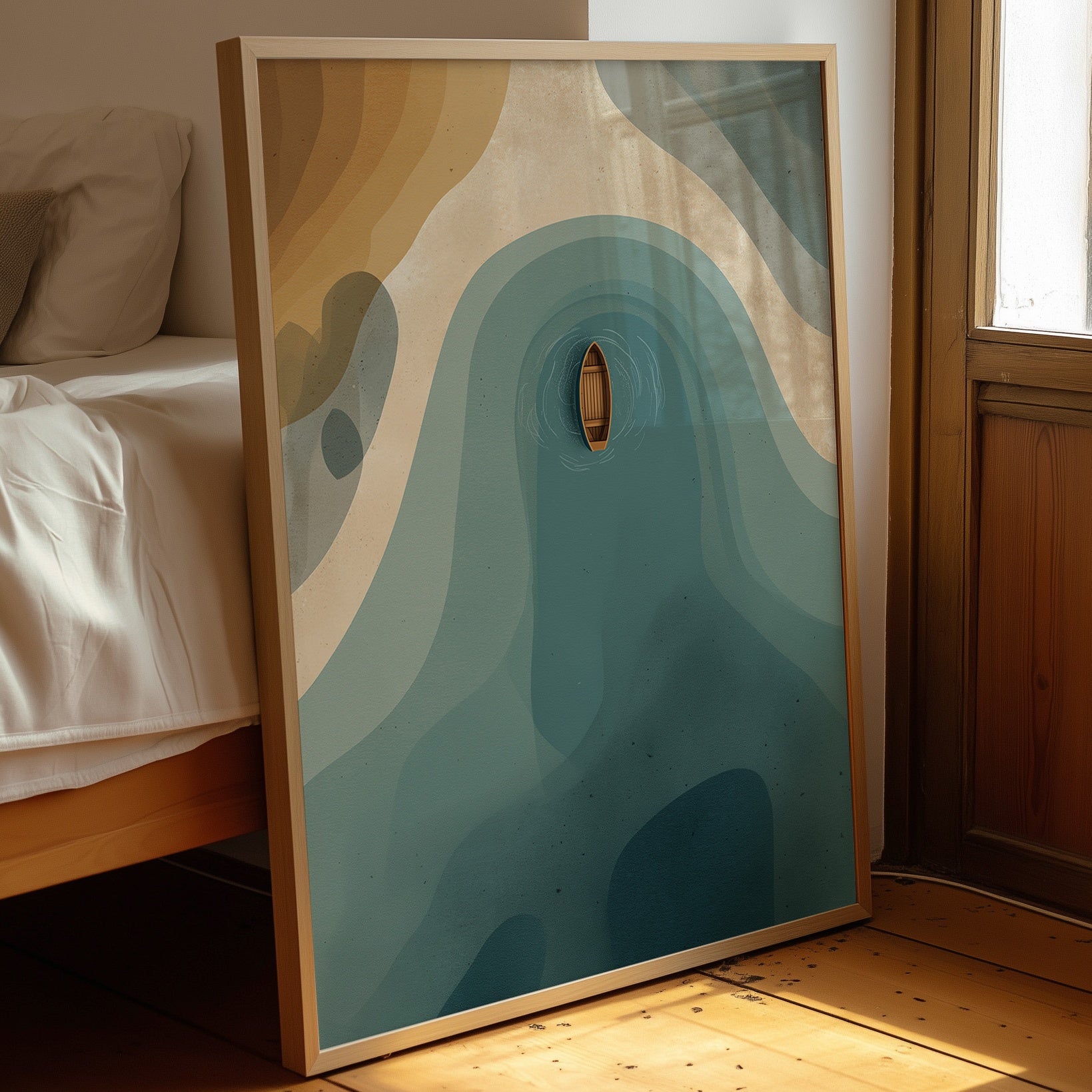 Solitude Adrift in Turquoise Canyons