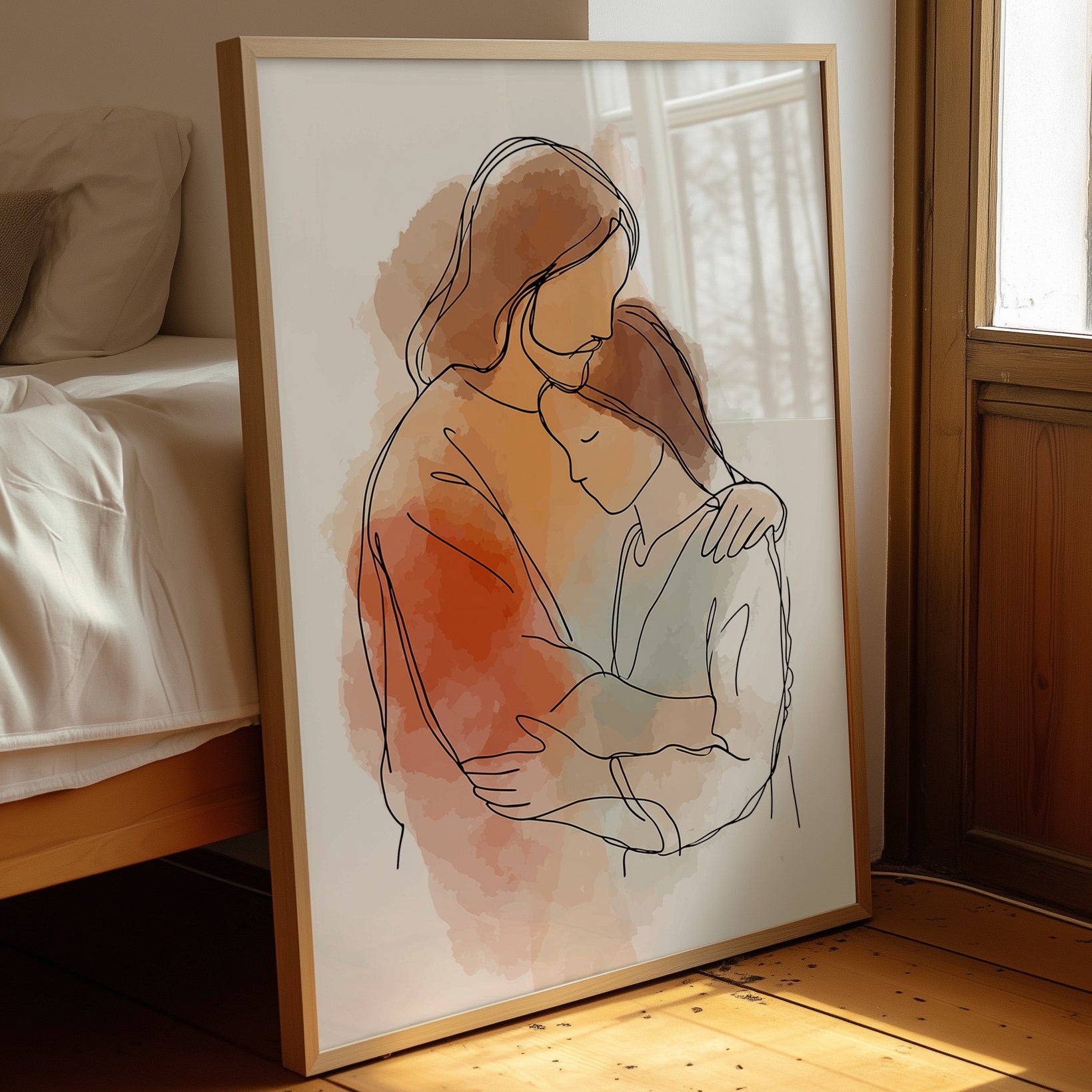 Tender Embrace Speaks Wordless Comfort