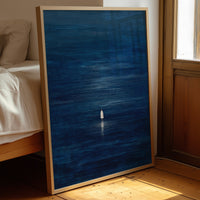 Solitary Pilgrim Across Midnight Waters