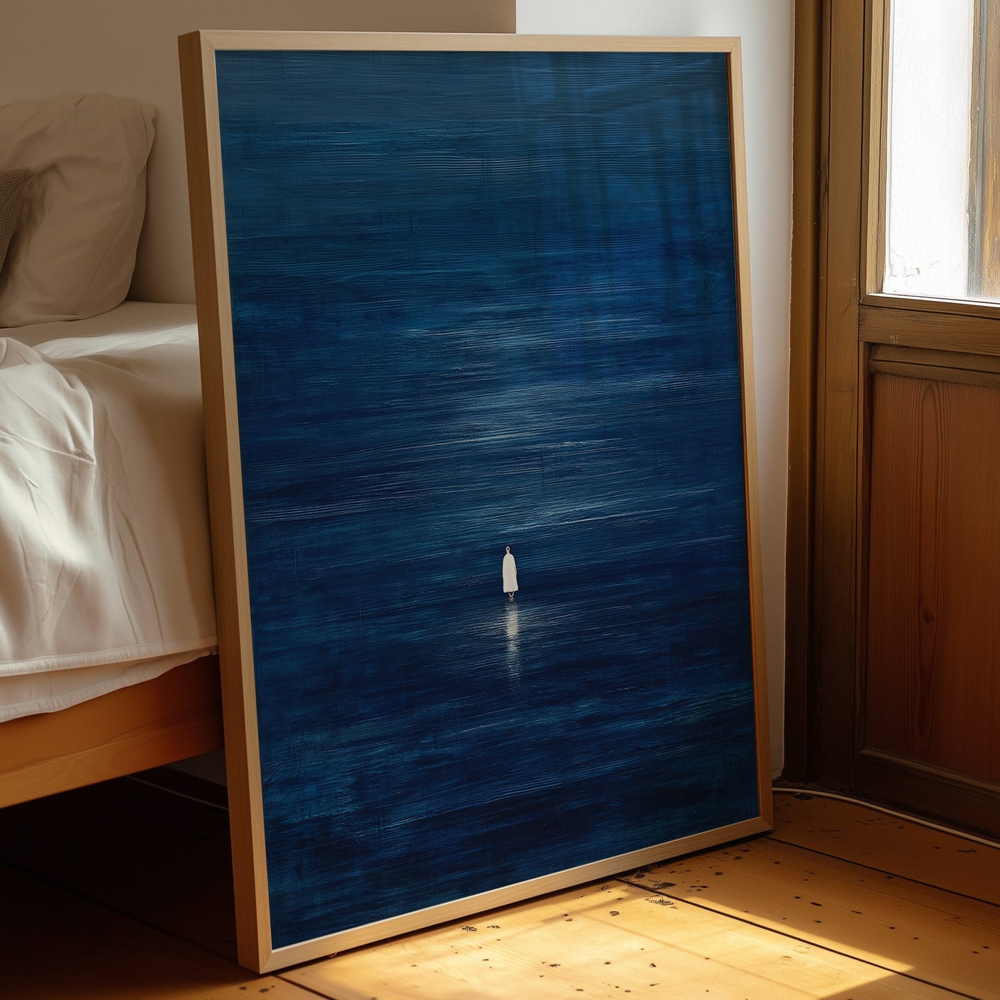 Solitary Pilgrim Across Midnight Waters
