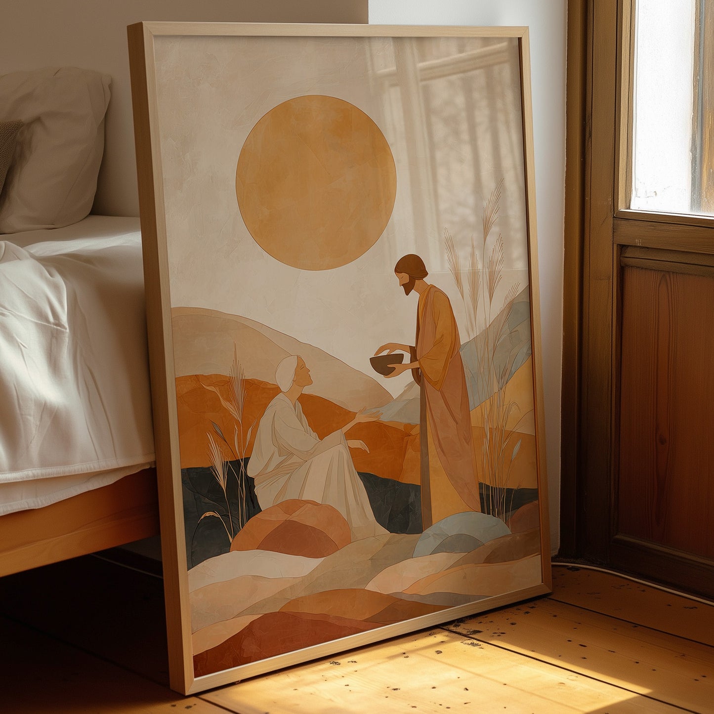 Desert Offering Under Amber Sun