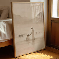 Divine Mercy Amidst Ethereal Waters