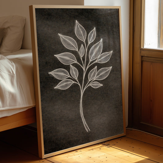 Luminous Foliage Against Midnight Canvas
