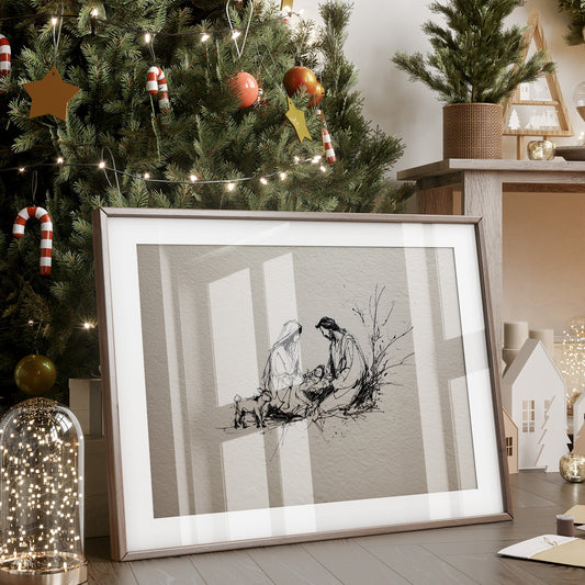 Tender Stillness at the Manger