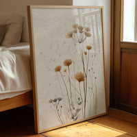 Dried Meadow Blooms Hold November Light