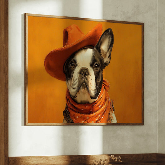 Sunset Pup Rides The Range