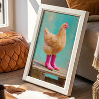 Farmyard Fashionista Struts Pink Boots