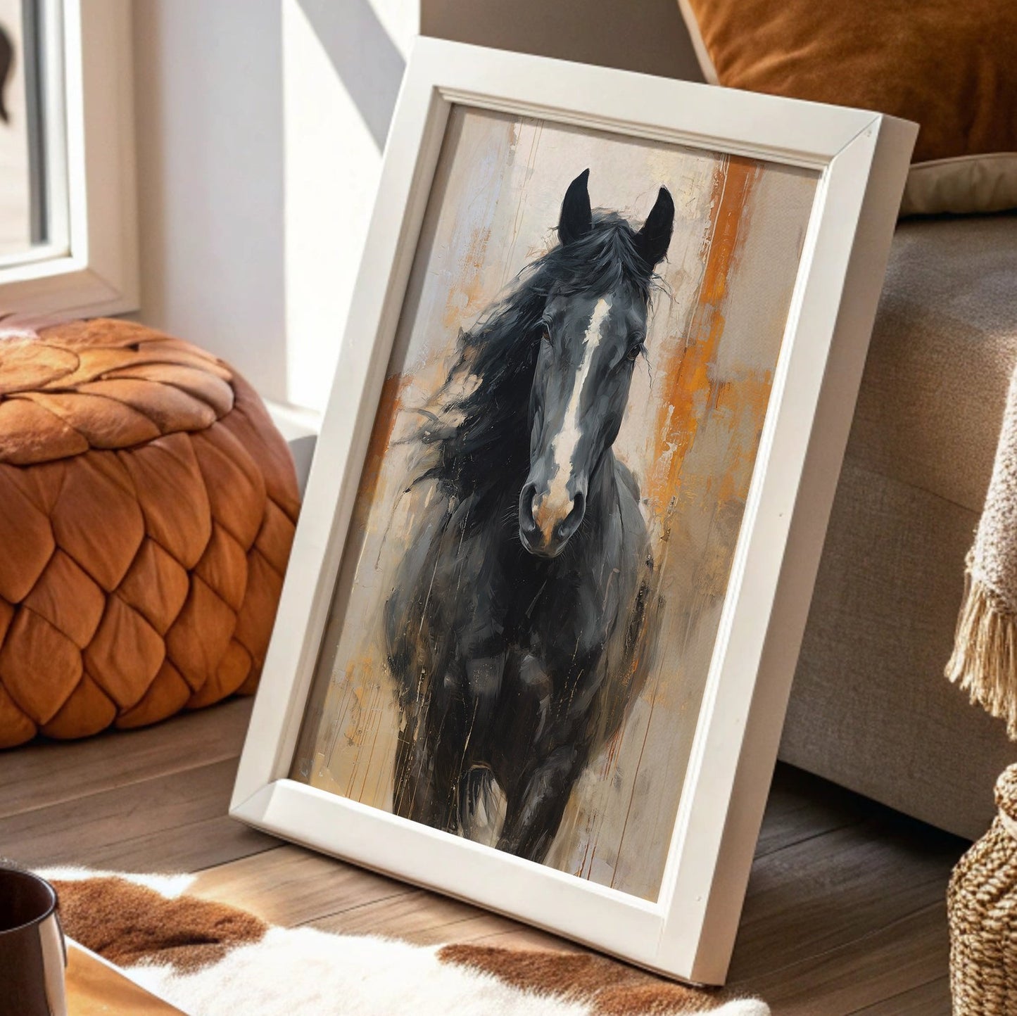 Midnight Gallop Through Amber Fields