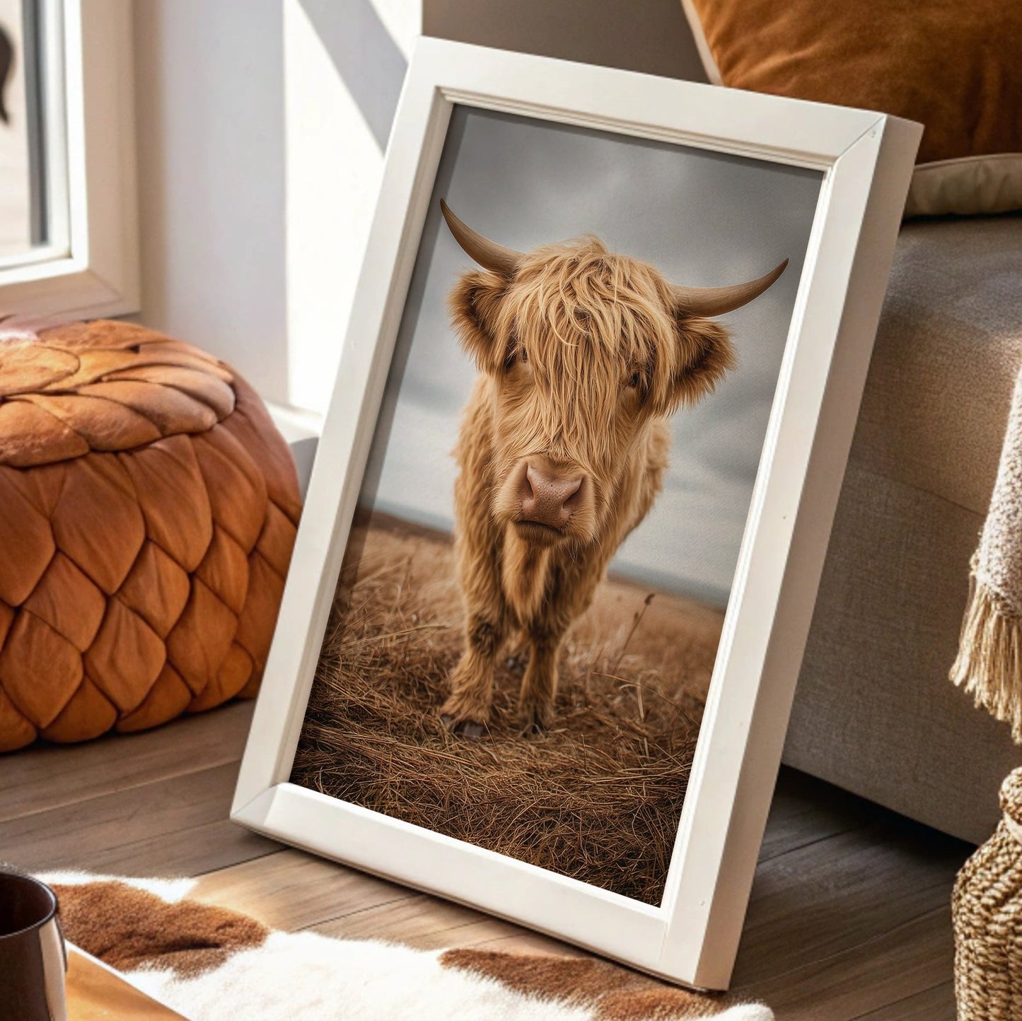 Highland Soul In Rustic Portrait
