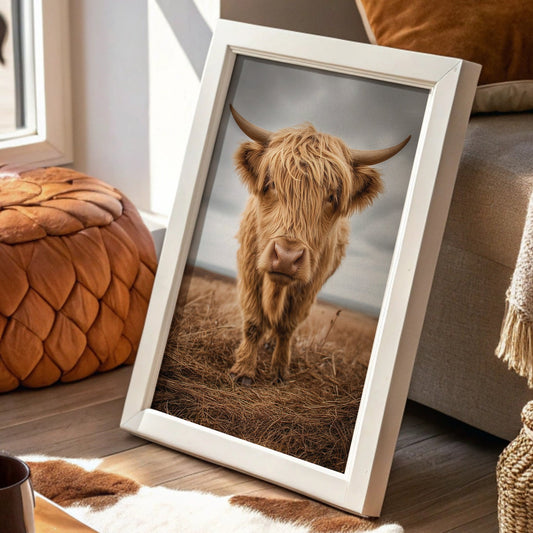Highland Soul In Rustic Portrait