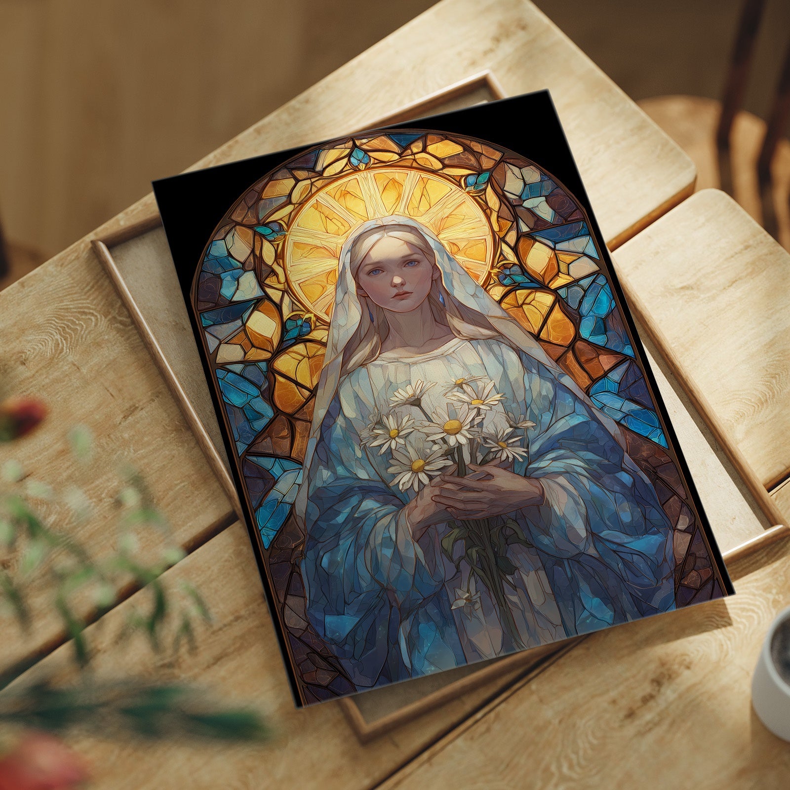 Daisies Held In Sacred Light