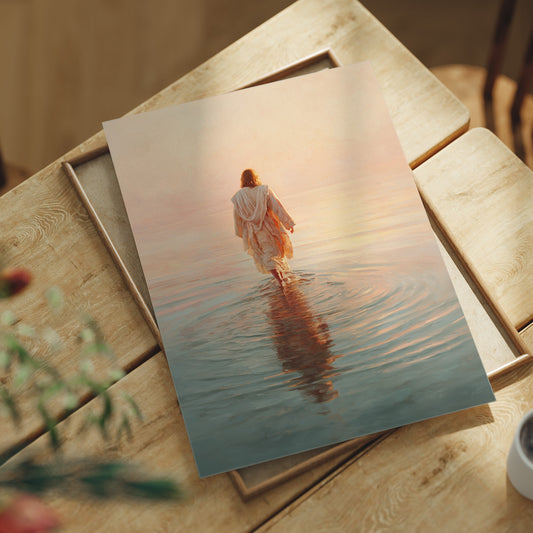 Steps Into Dawn's Gentle Waters