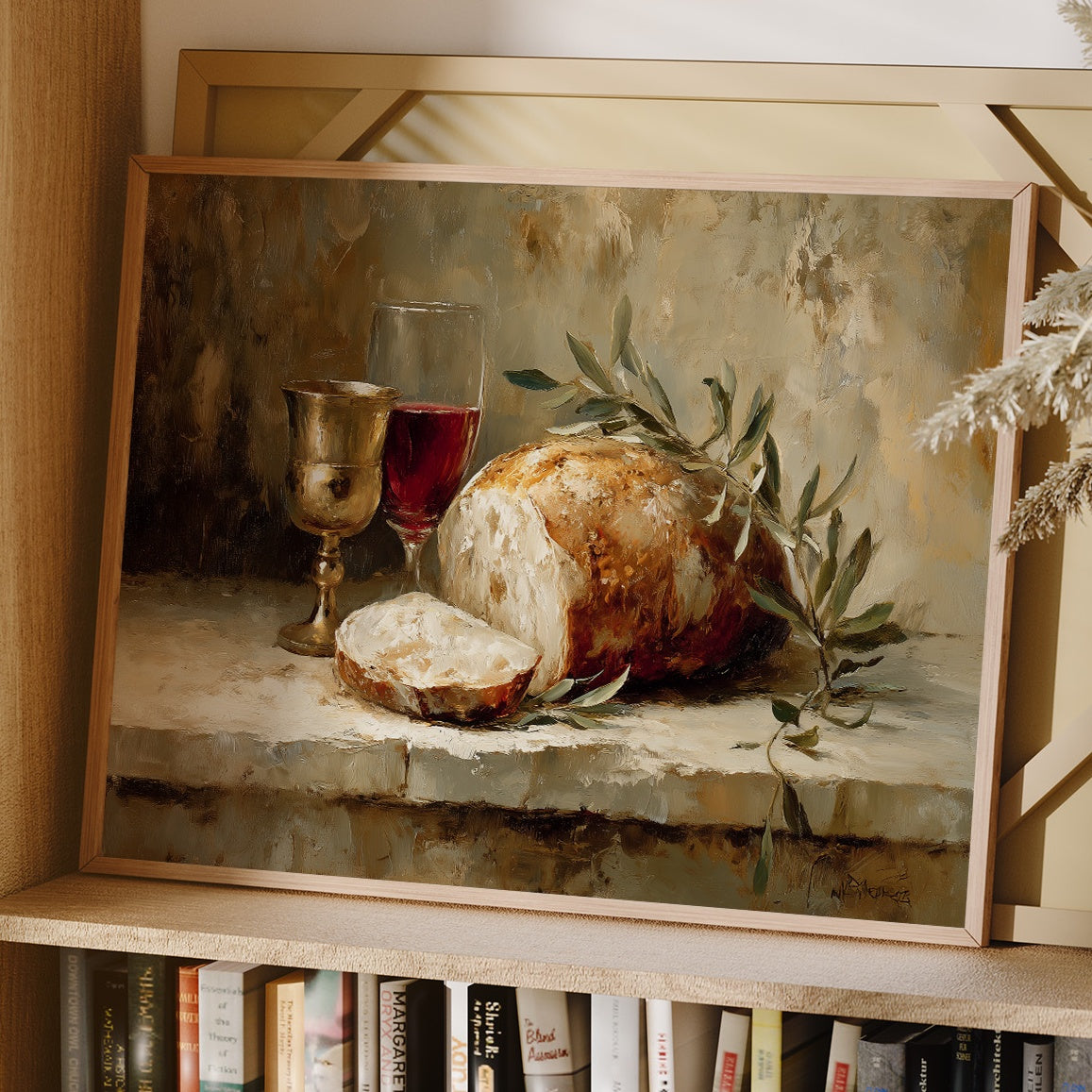 Bread And Wine Between Pages