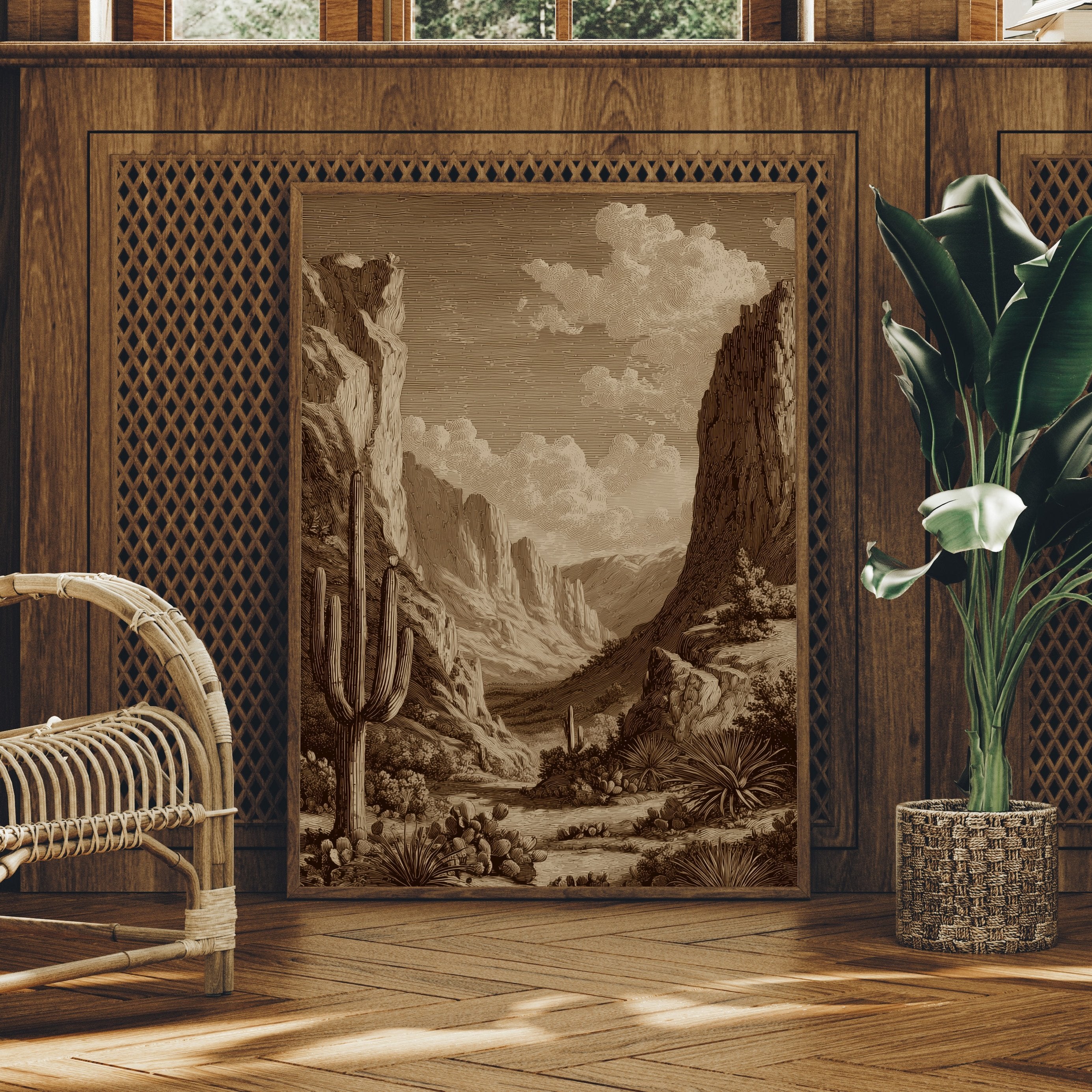 Sepia Canyons Of Forgotten Time