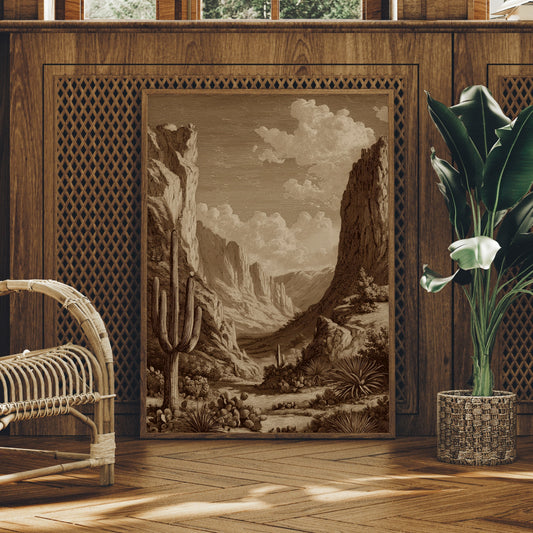 Sepia Canyons Of Forgotten Time