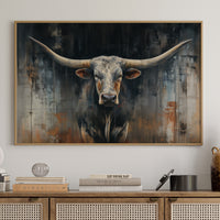 Majestic Horns Against Abstract Shadows